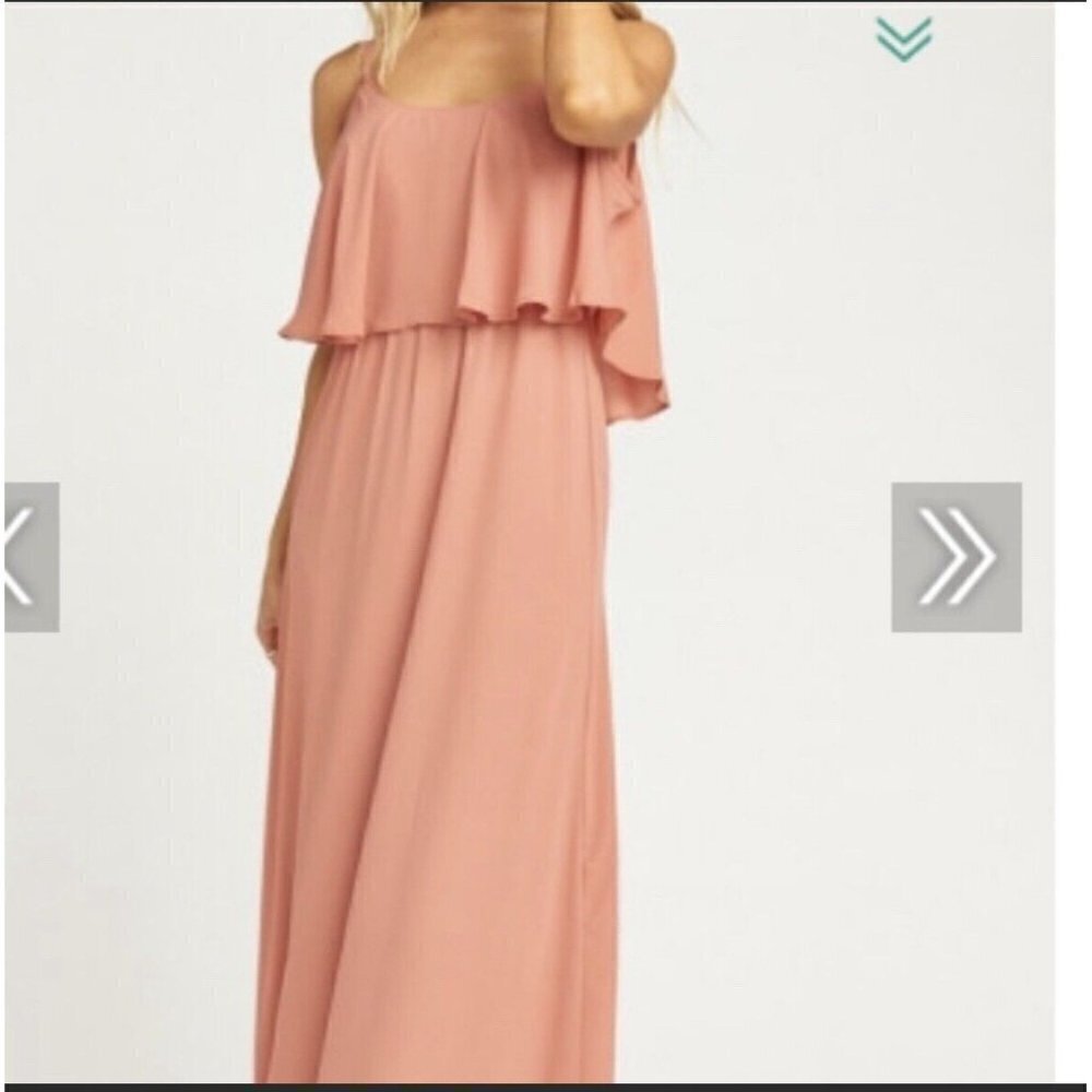 show me your mumu maxi dress size XS dusty pink